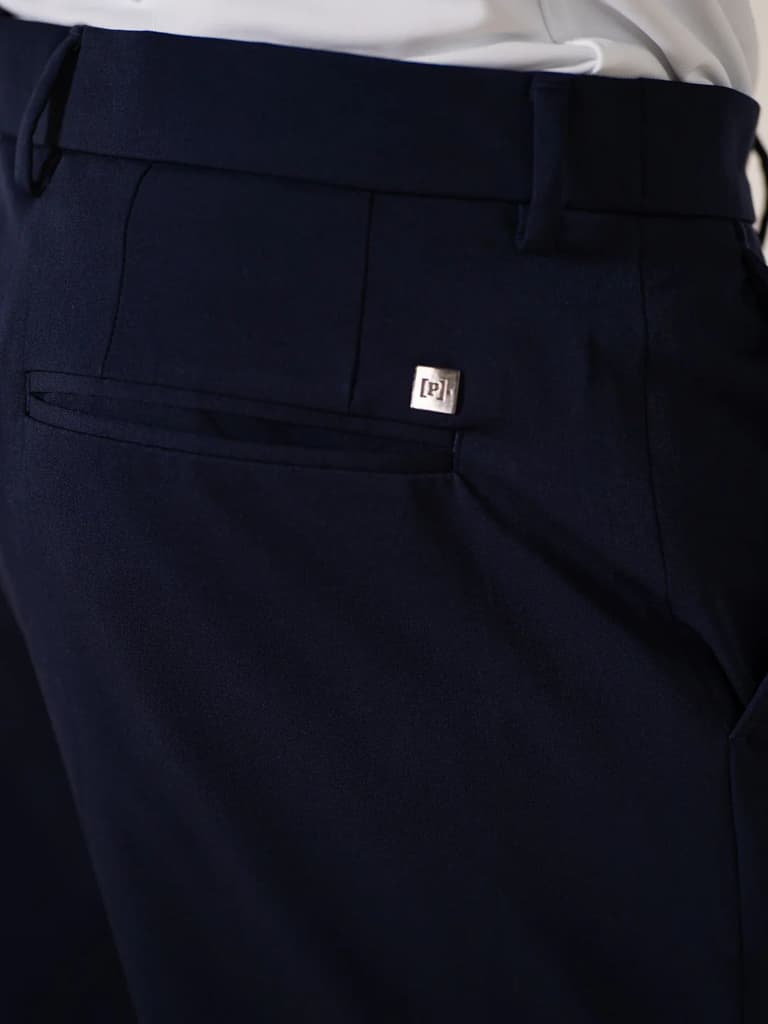 Workday Navy 925 Relaxed Fit Smart Formal Trousers — photo 8