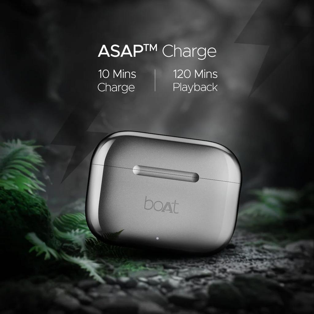 boAt Airdopes 161 (Metallic) | Wireless Earbuds with Massive Playback of upto 50 Hours, IPX4 Water & Sweat Resistance, IWP Technology, Type C Interface — photo 6