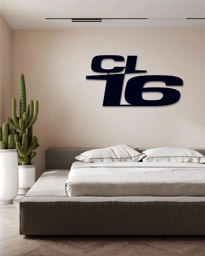 F1 CHARLES LECLERC LOGO METAL WALL ART — photo 3