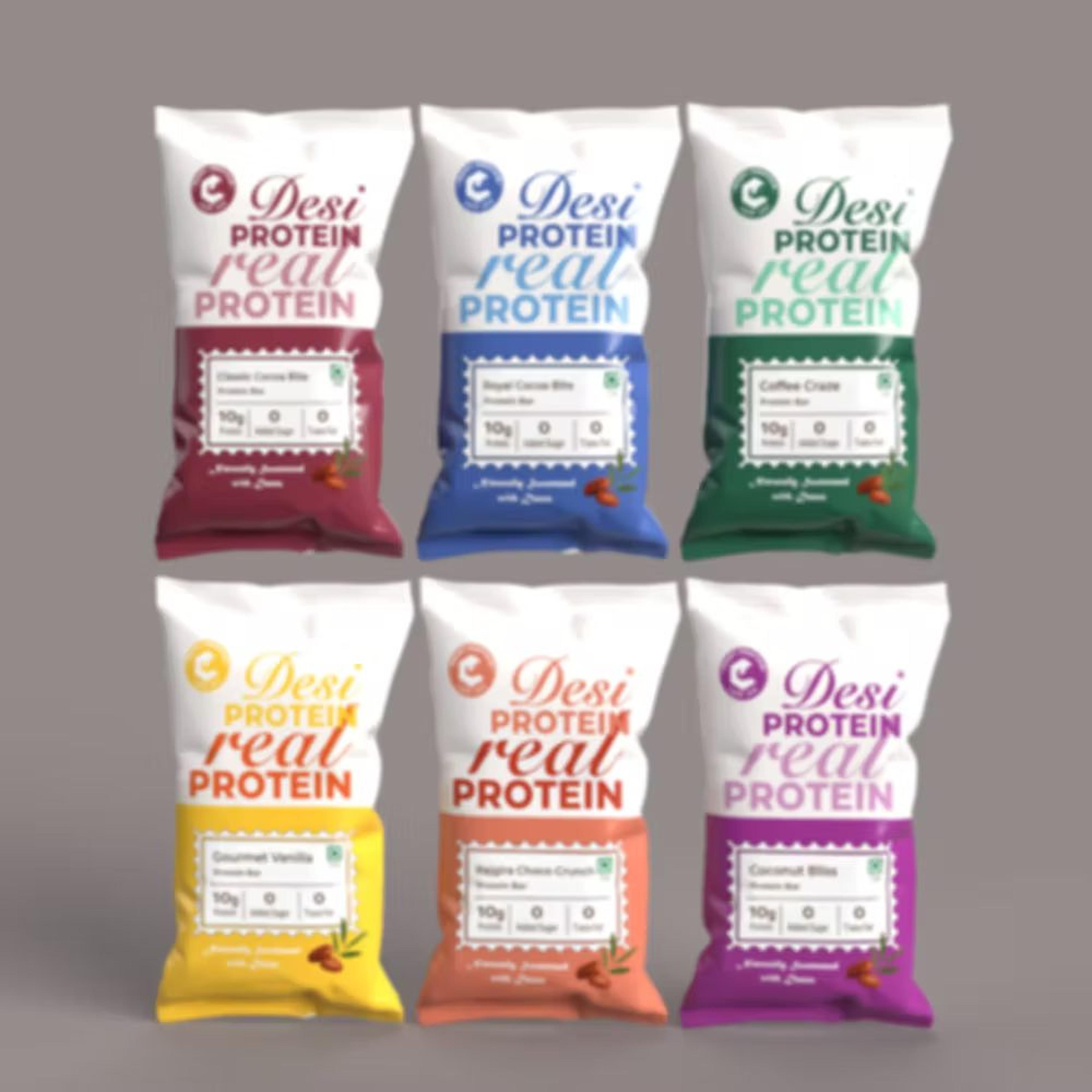 Assorted Protein Bars: Box of 6