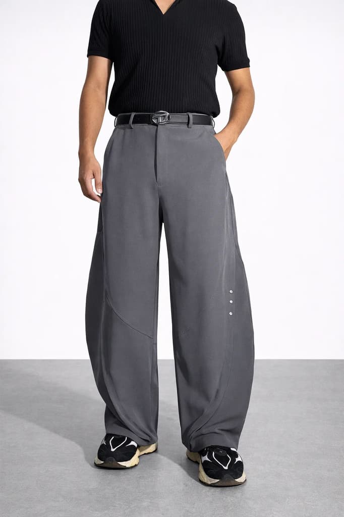 Bound Barrel Fit Rivet Pants — photo 6