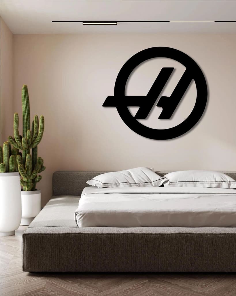 HAAS F1 TEAM LOGO METAL WALL ART — photo 3