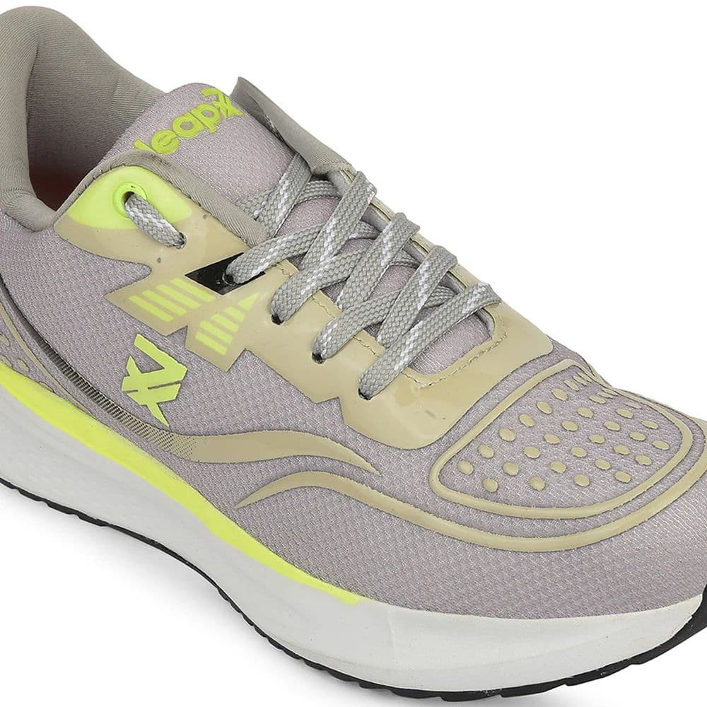 Leap7x Light Grey Sports Lacing Running Shoes For Men GHD-29 By Liberty — photo 5