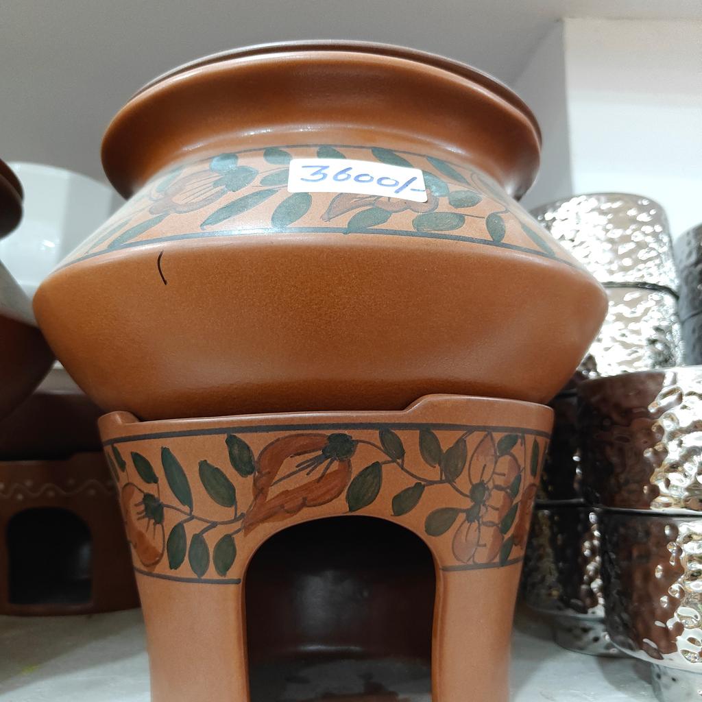 Beige Leather Vase | Decorative | Handcrafted | Unknown