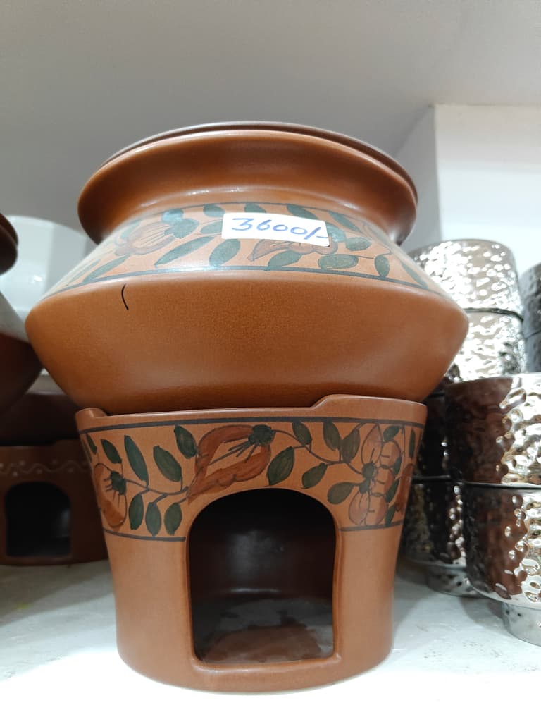 Beige Leather Vase | Decorative | Handcrafted | Unknown