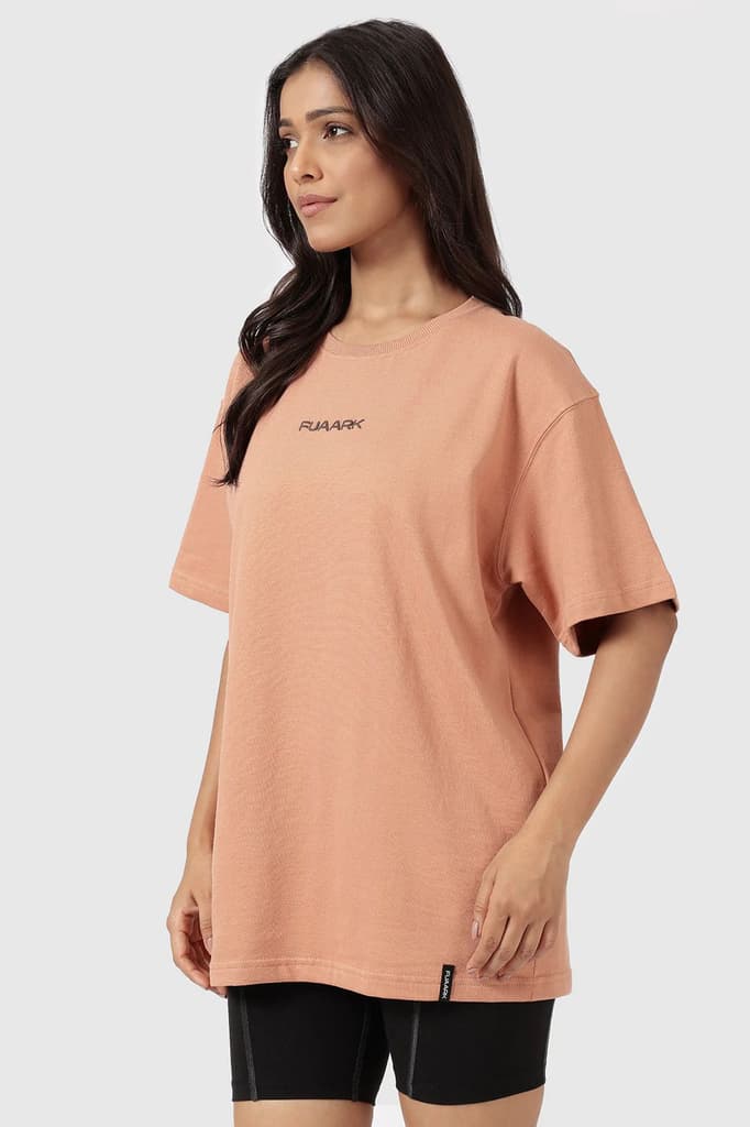 Element Oversized T-shirts Warm Beige — photo 4