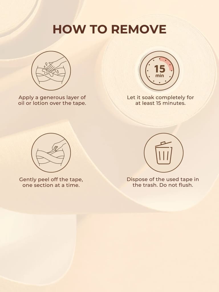 Body Tape for Women – Fabric-Friendly, Invisible Double Sided Tape, Skin-Safe Adhesive, Dispenser, Clothing Tape for Saree Draping, Neckline & Lehenga India — photo 7