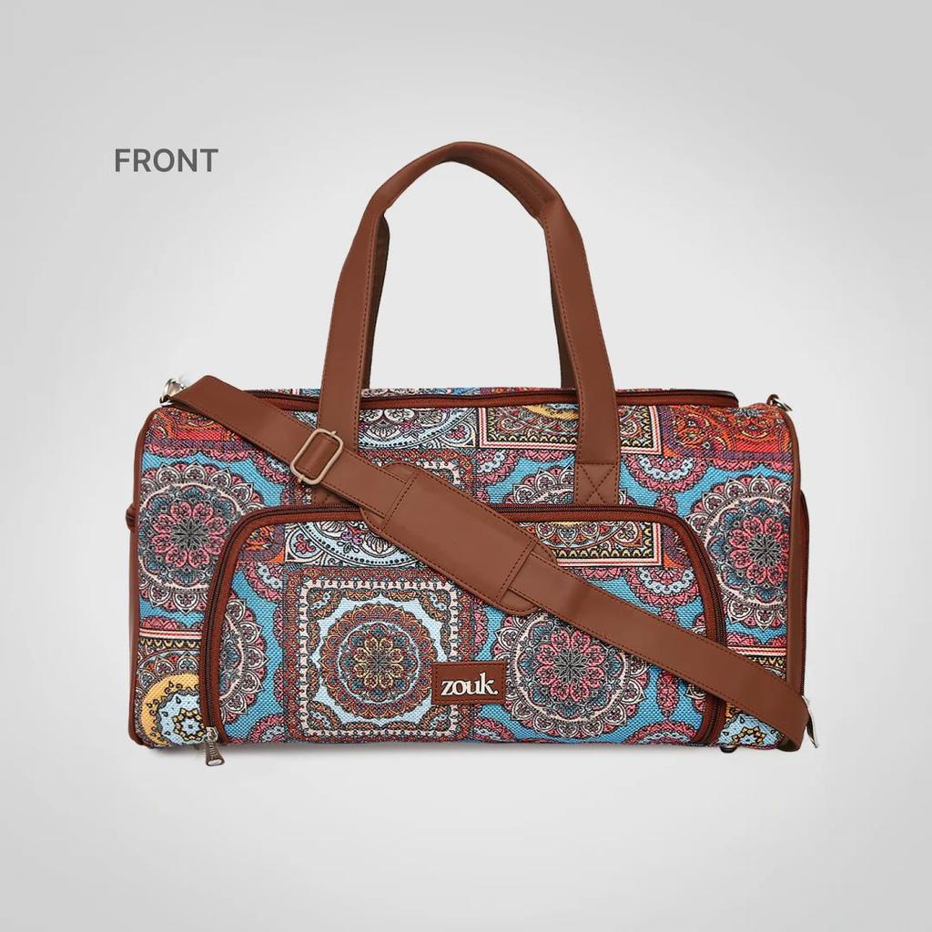 Multicolor Mandala Print Weekender Duffle Bag — photo 8