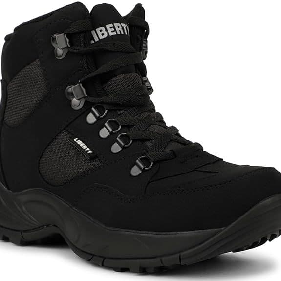 Freedom Black Lacing Safety Shoes For Men EVEREST-4J By Liberty — photo 4