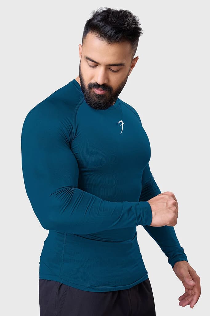 Compression Fullsleeves T-shirt Teal — photo 5