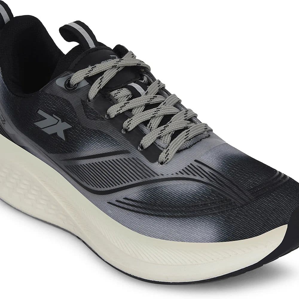 Leap7x Dark Grey Sports Lacing Running Shoes For Men BESTIO-1E By Liberty — photo 4
