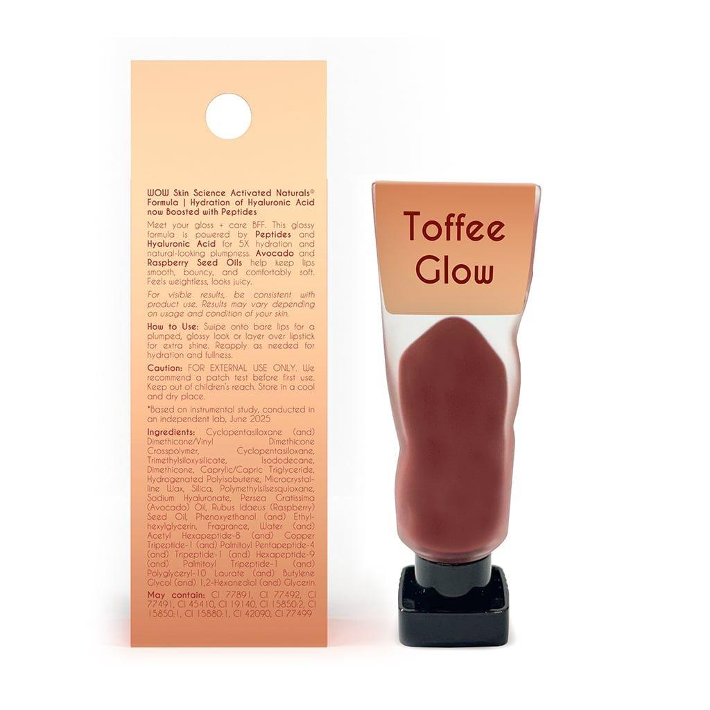 Lip Dew Potion Toffee Glow Lip Gloss Hydrating Gloss with Warm Toffee