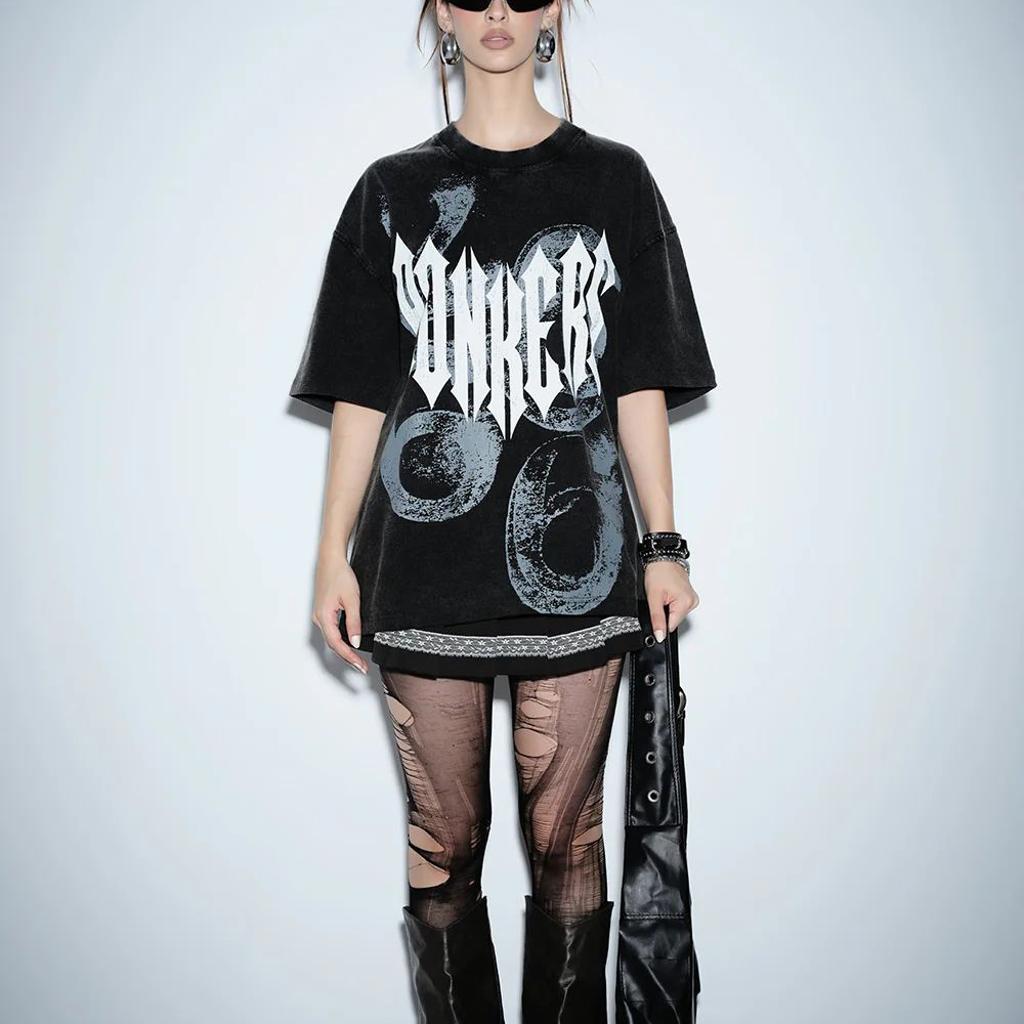 Gothic Spikes Oversized T-shirt