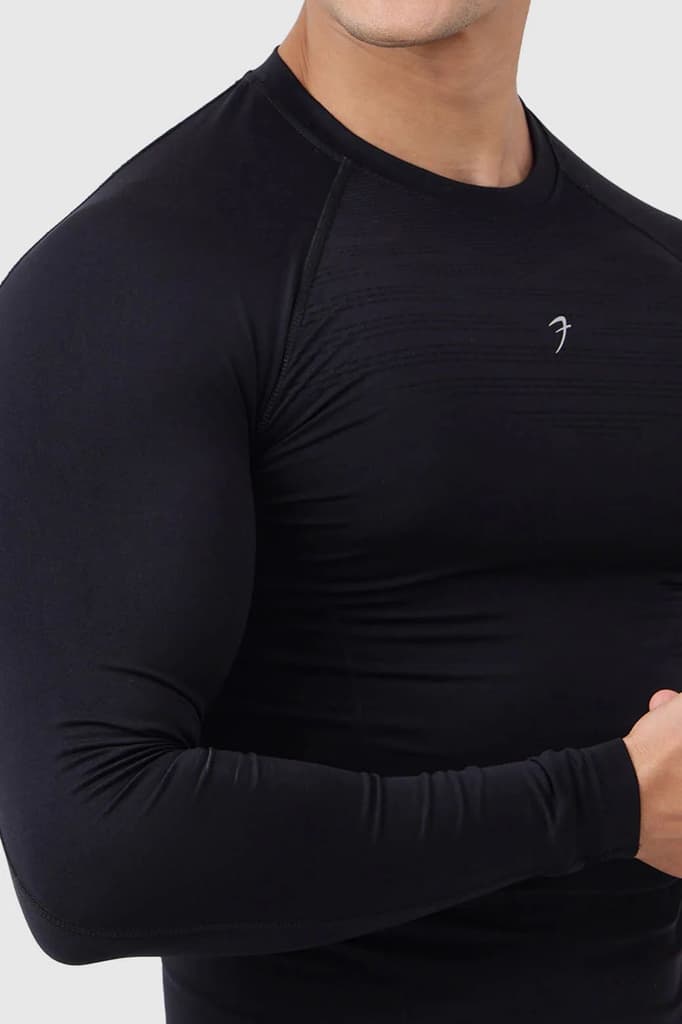Power Seamless Fullsleeves T-shirt Black — photo 4