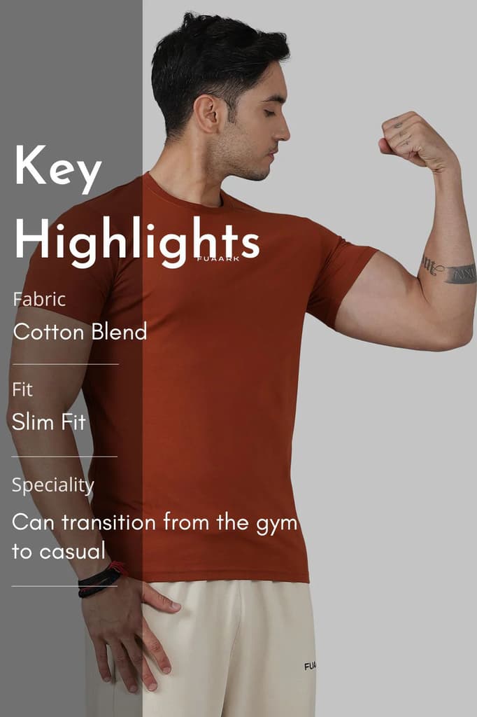 Legacy Crew Neck T-shirt Salsa Brown — photo 6