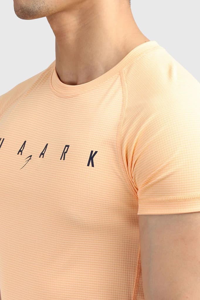 Checks T-shirt Peach — photo 3