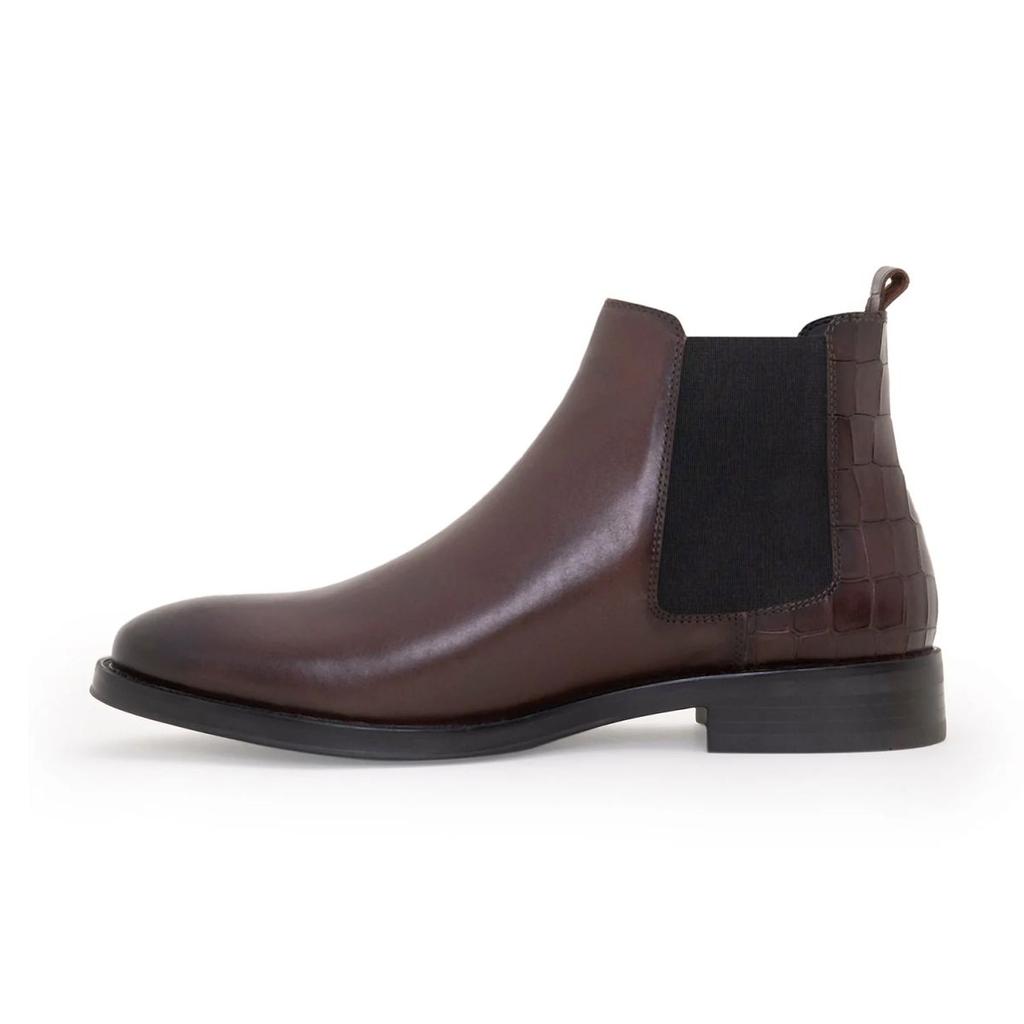 Chelsea Boots for Men in Burgundy | Formal High-Top Boots. — photo 3