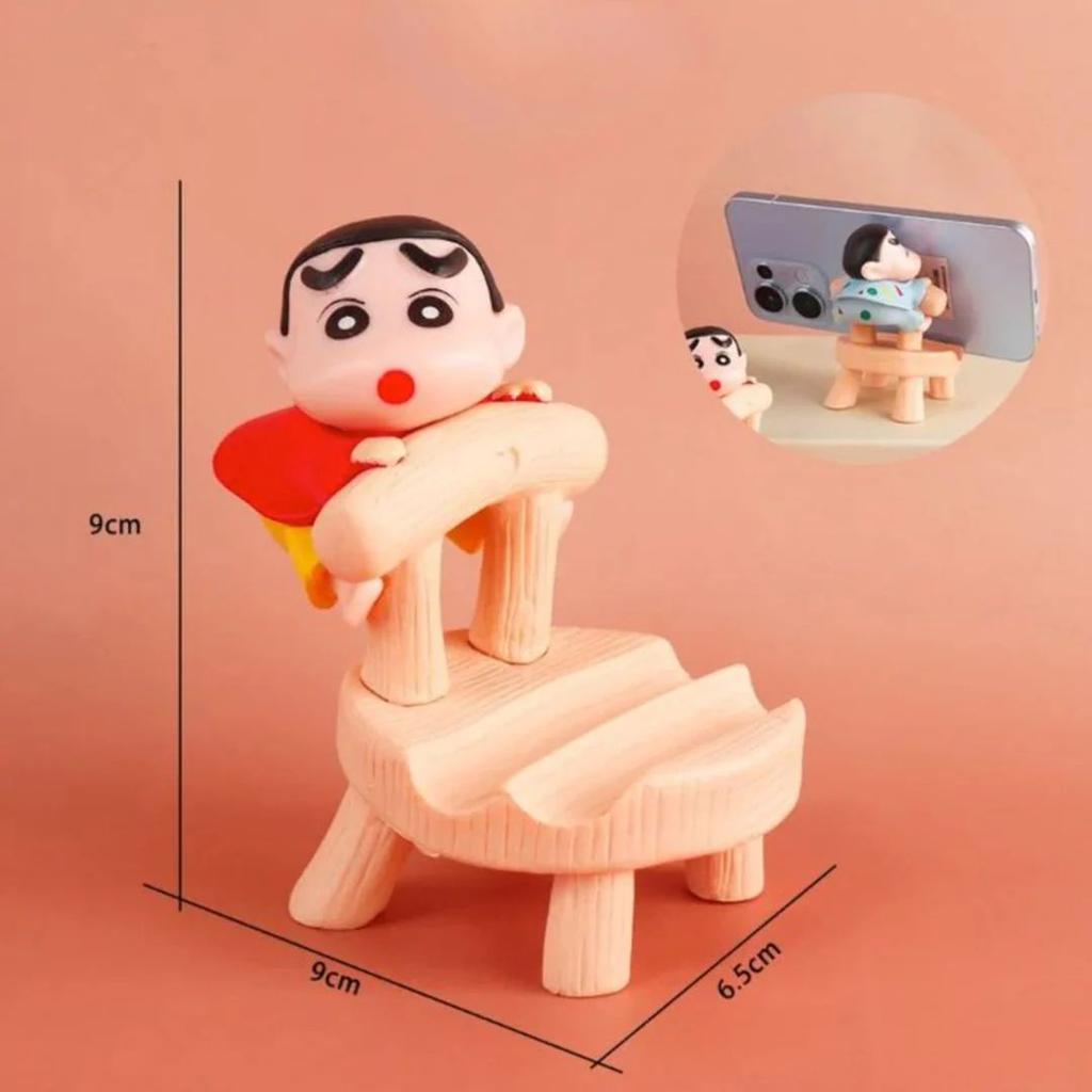 Shinchan on Chair Phone Holder | Cute PVC Figurine Stand for Smartphones — photo 6