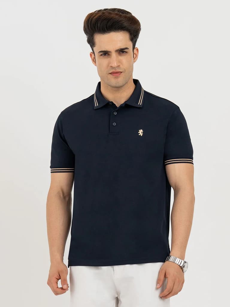 Polo T Shirts for Men in Dark Navy | Classic Polo T Shirts — S / Dark Navy