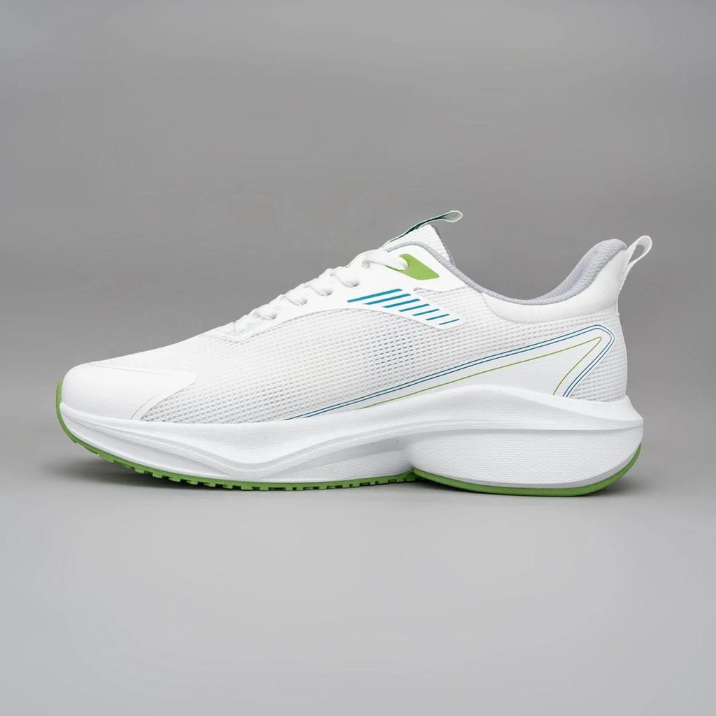 White & Green Sports Shoes for Men — photo 3