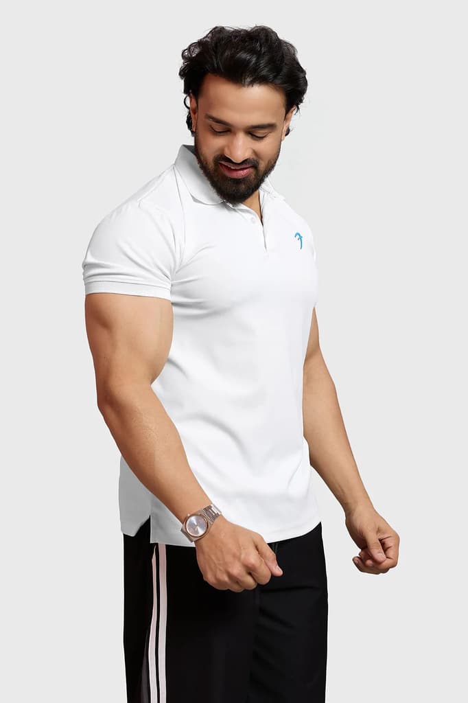 Obsidian Polo T-shirt White — photo 2