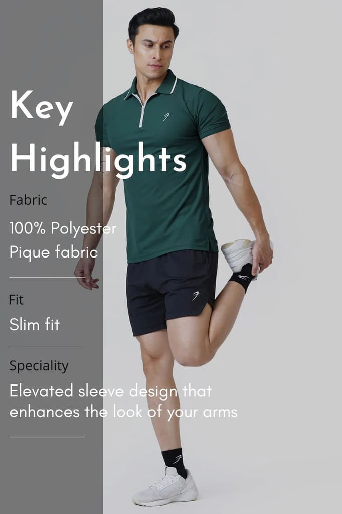 Stride Polo T-shirt Green — photo 9