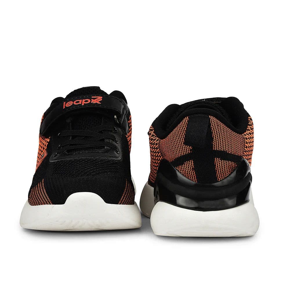 Leap7x Orange Sports Non Lacing Walking Shoes For Kids RWK-05 By Liberty — photo 6