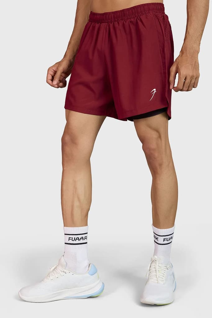 Hyper 5" Running Shorts Maroon