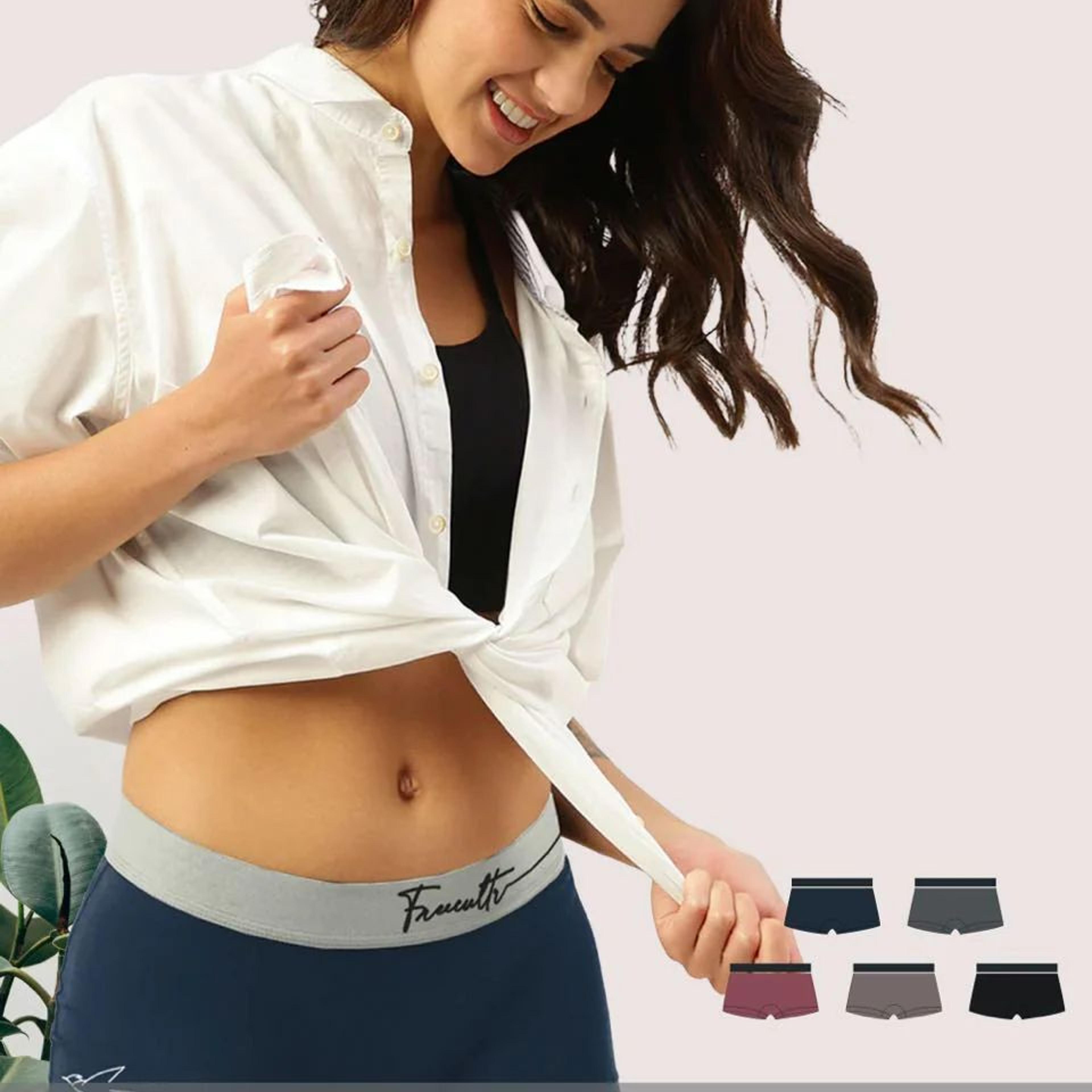 Women's Micro Modal Boy Shorts (Pack of 5)