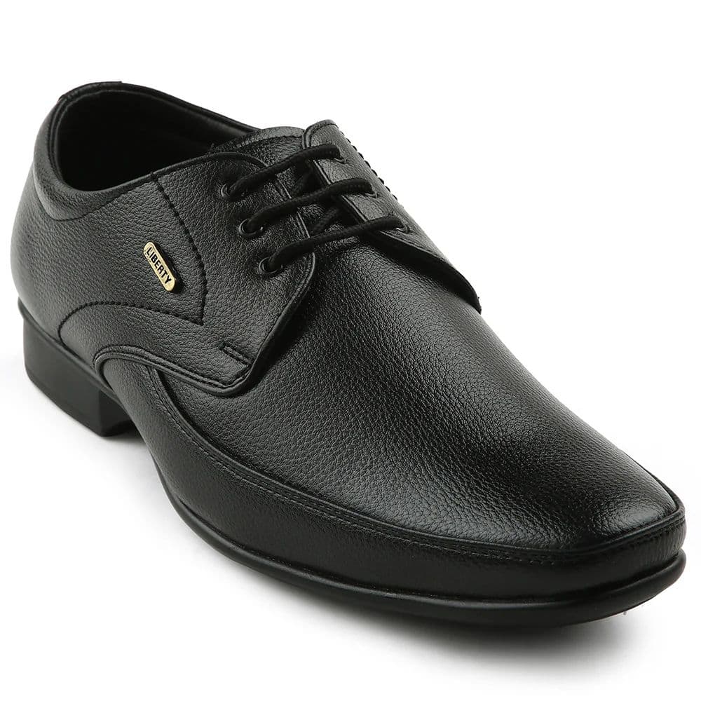 Fortune Black Formal Lacing Oxford Shoes For Men H202-01 By Liberty