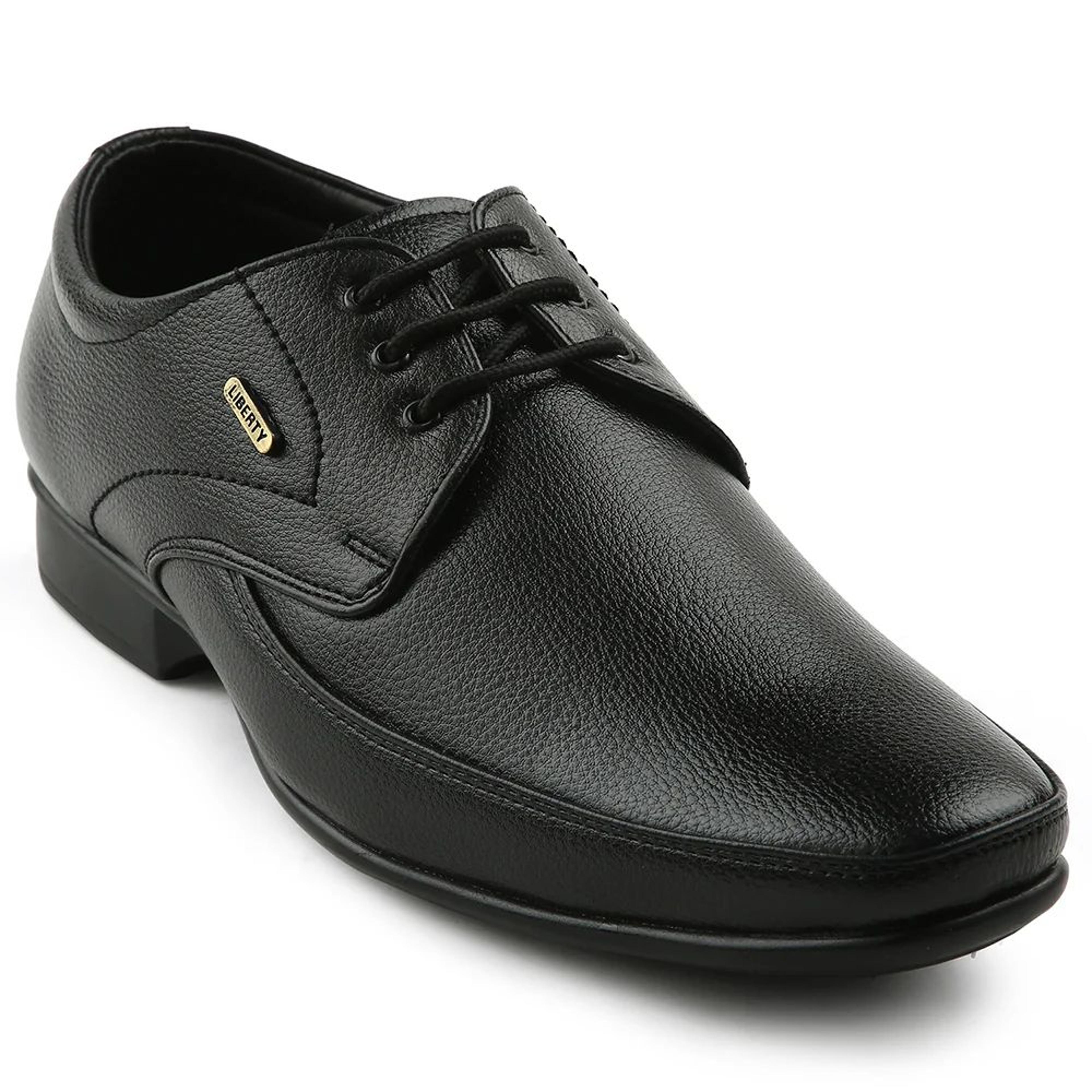 Fortune Black Formal Lacing Oxford Shoes For Men H202-01 By Liberty
