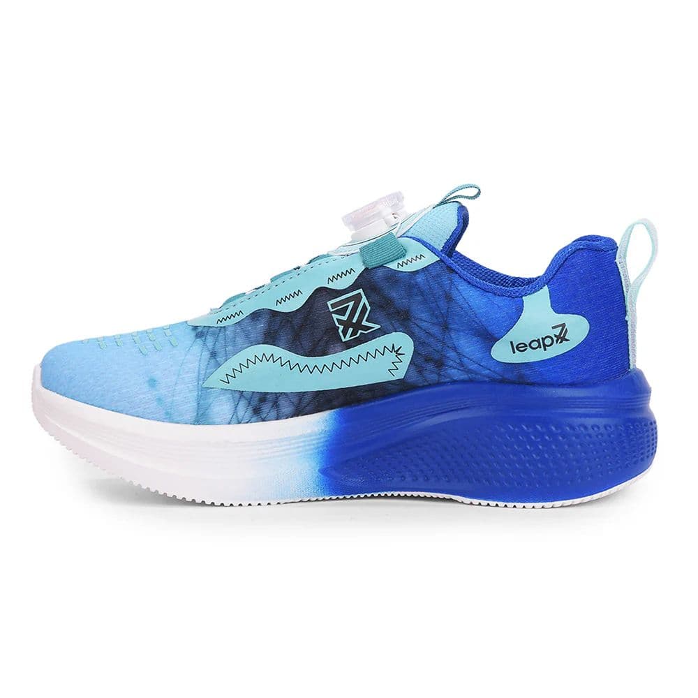 LEAP7X BOUNCEBUDE Sea Green Sports Non Lacing Jogging Shoes for Kids by Liberty — photo 7