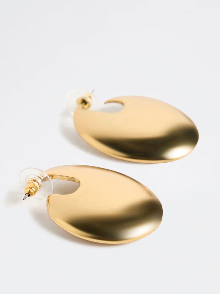 Westside Accessories Gold Puff Earrings — photo 3
