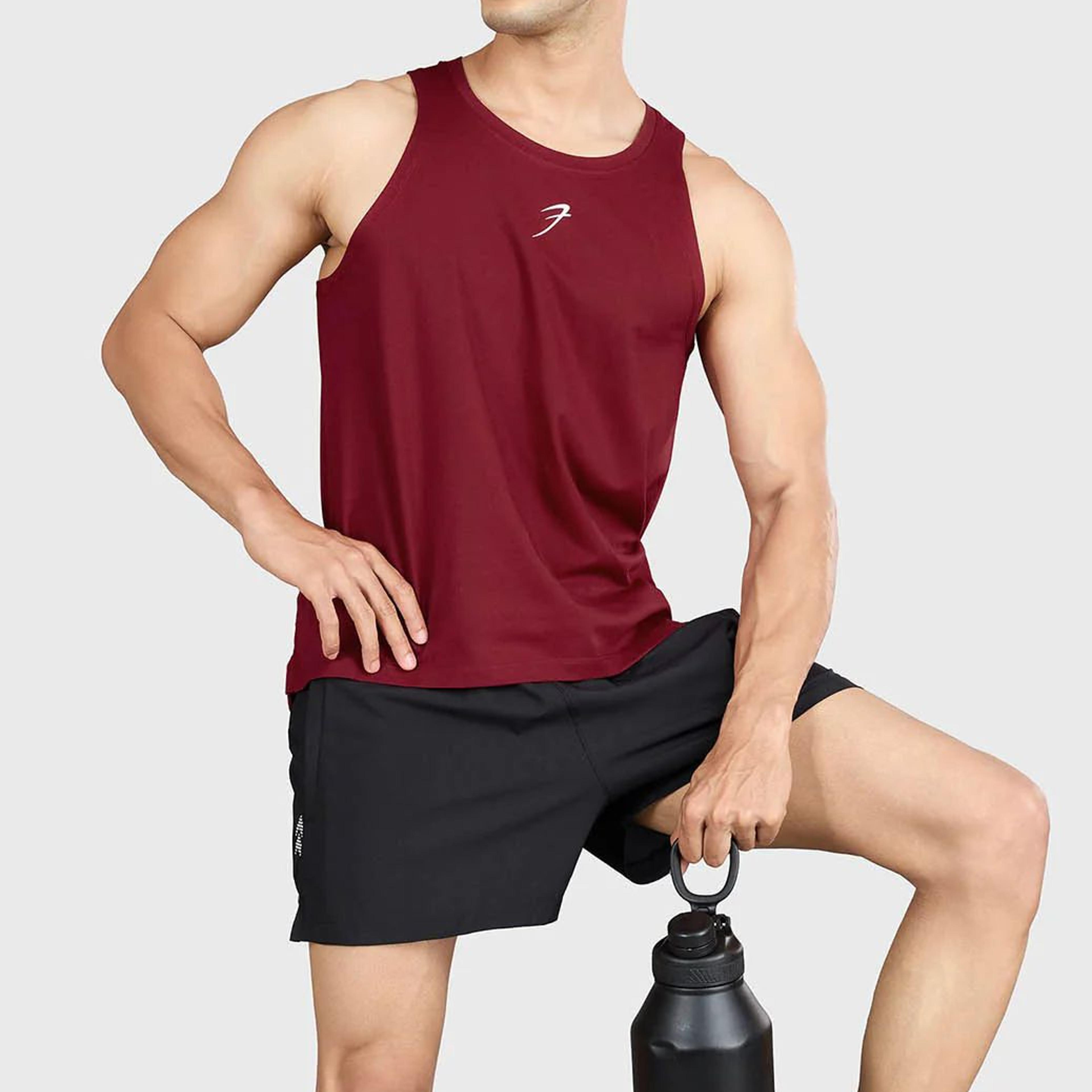 Pulse Running Tank Deep Red