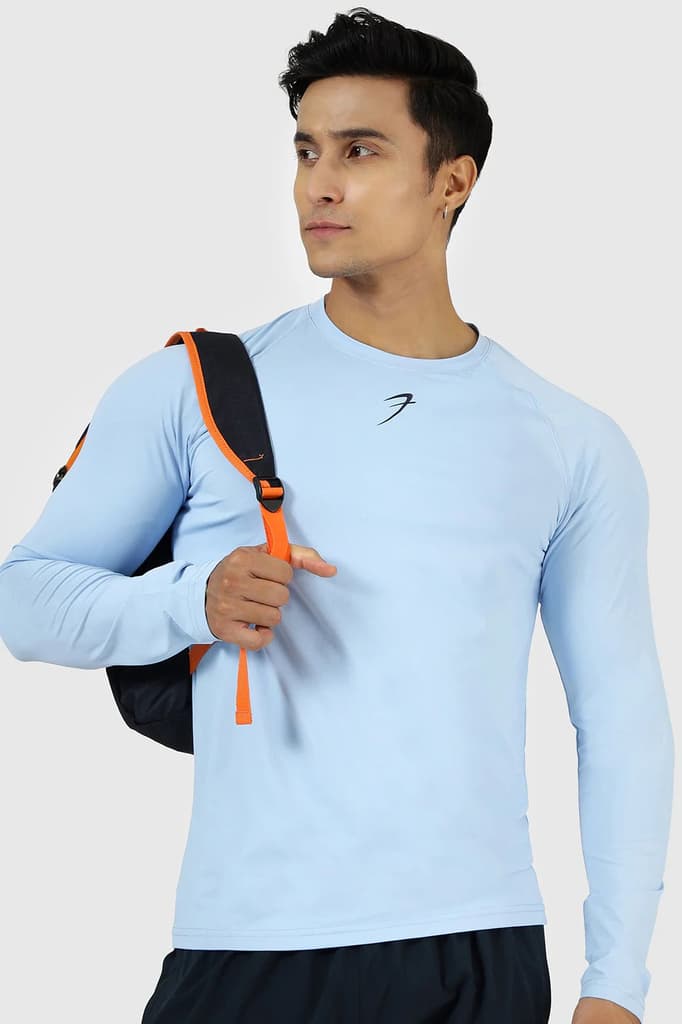Core Fullsleeves T-shirt Sky Blue — S