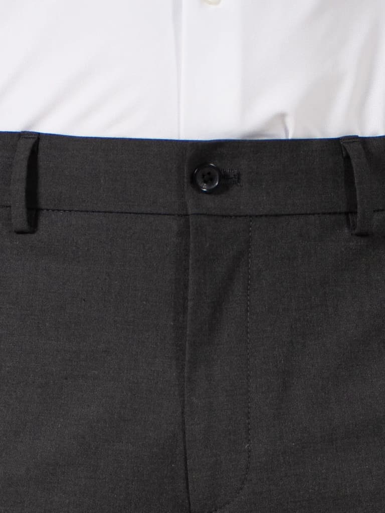 Gravitas Grey Melange Stretch Formal Pants