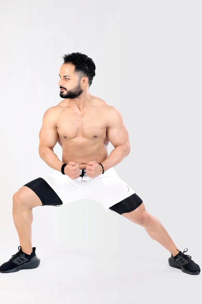 2 in 1 Compression Shorts White — photo 4