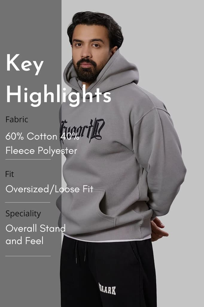 Brookline Oversized Hoodie Grey — photo 7