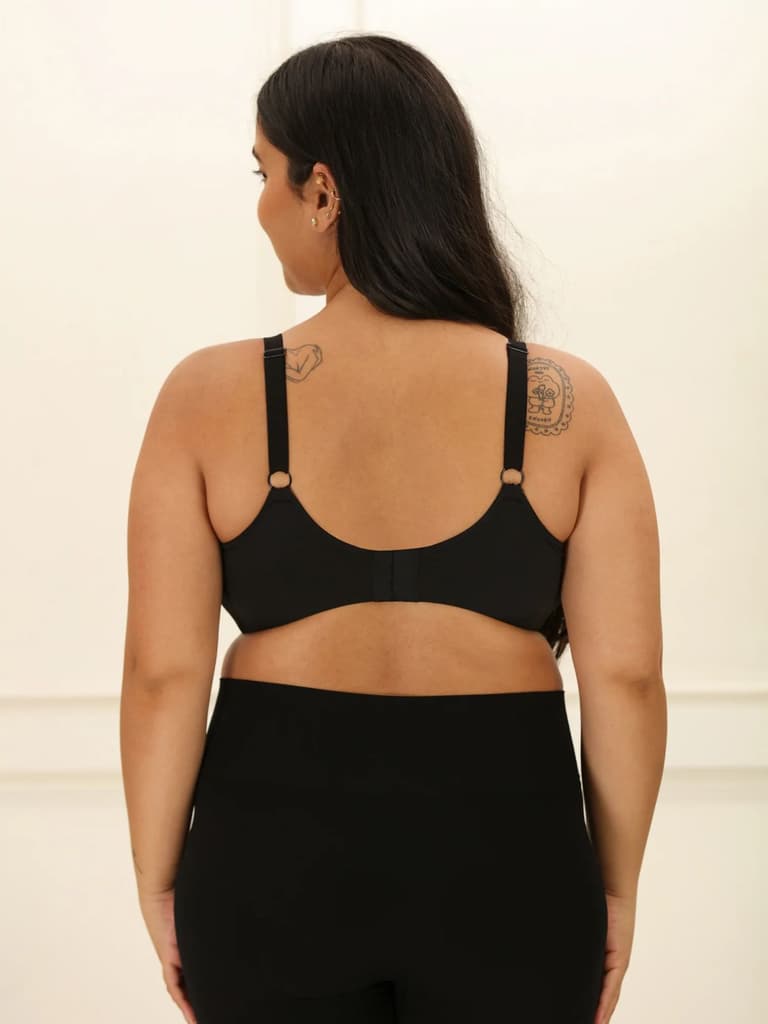 Crossover Bralette - Non-Padded Seamless Balconette Bra with V-Neck Design — photo 3