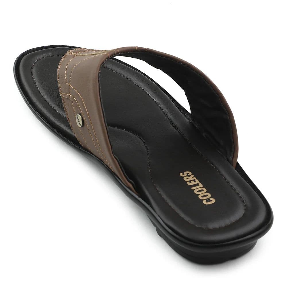 Coolers Tan Casual Slipper For Men LIGHTER-1 By Liberty — photo 4