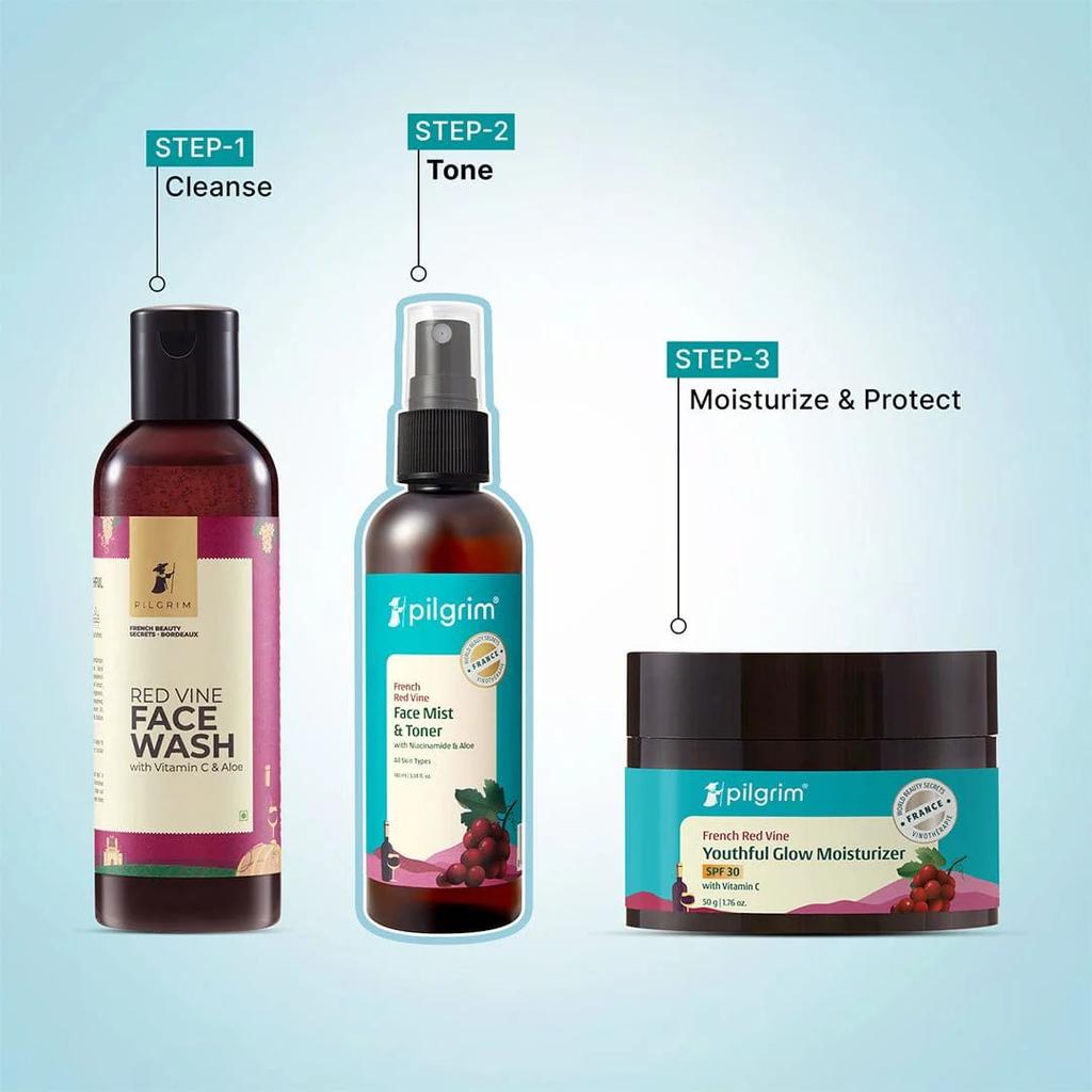 Red Vine Face Mist & Toner with Niacinamide (Vit. B3) & Aloe