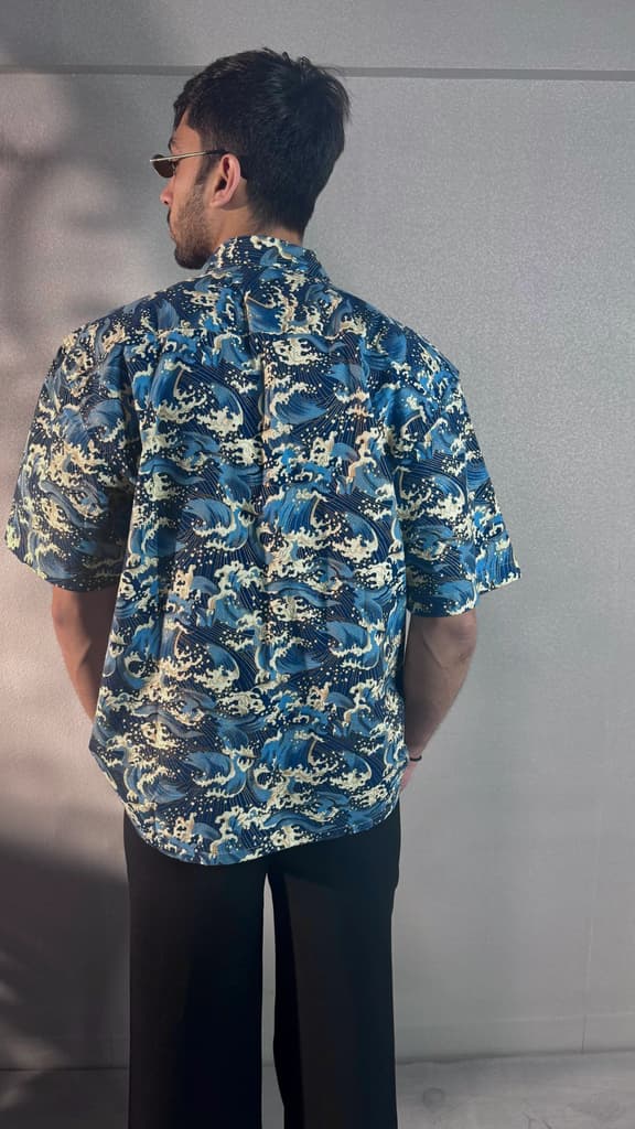 Ocean Wave Dynasty Structured Shirt — photo 6
