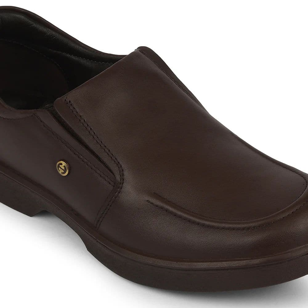 Healers Dark Brown Formal Non Lacing Moccasins For Men 204608AN By Liberty — photo 4
