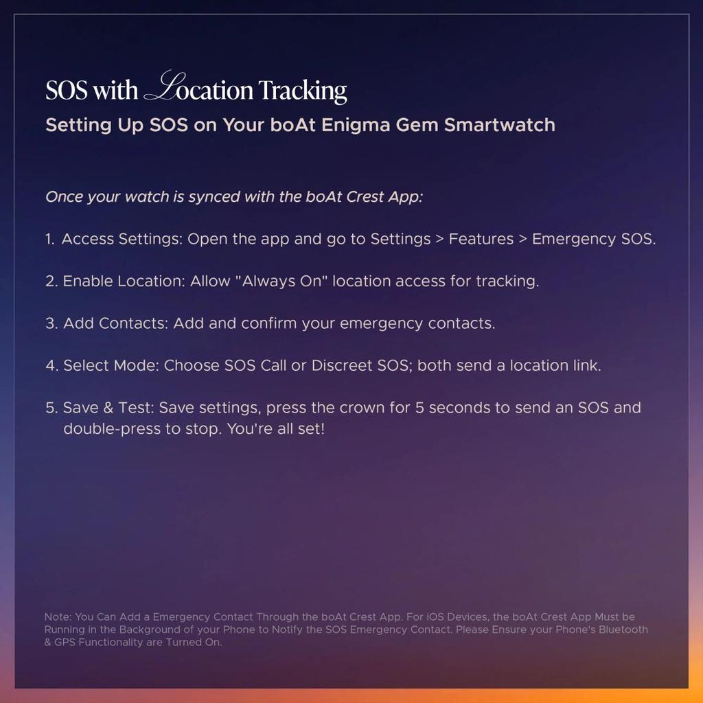 boAt Enigma Gem | Smartwatch with 1.19" AMOLED Display, SOS with Location Tracking, Single Chip BT Calling — photo 9