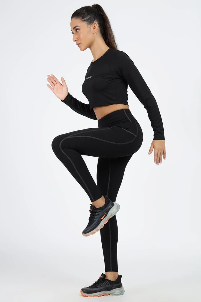Timeless Nylon Leggings Black | Grey — photo 7