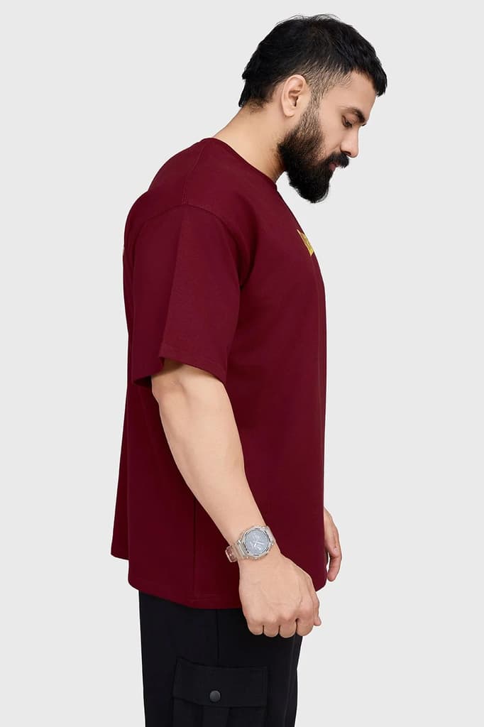 Trendsetter Oversized T-shirt Maroon — photo 6
