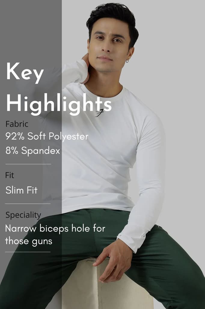 Core Fullsleeves T-shirt White — photo 7