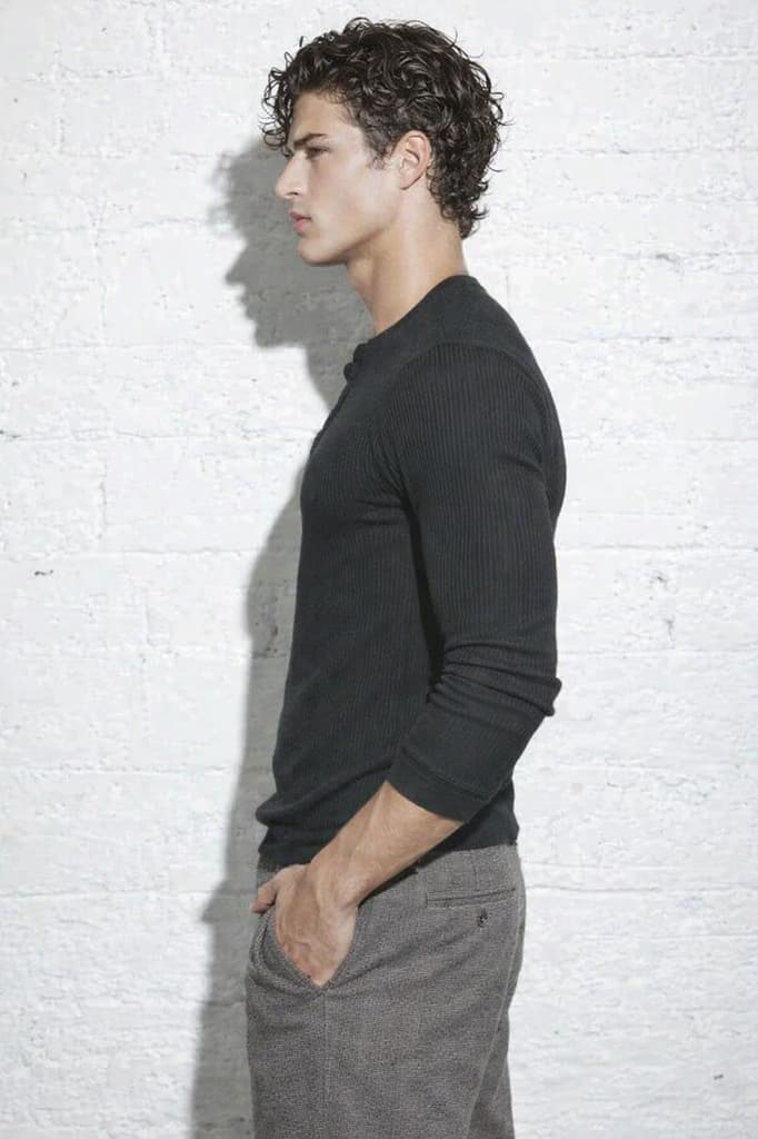 Fine Rib Henley Full Sleeve Tee — photo 7