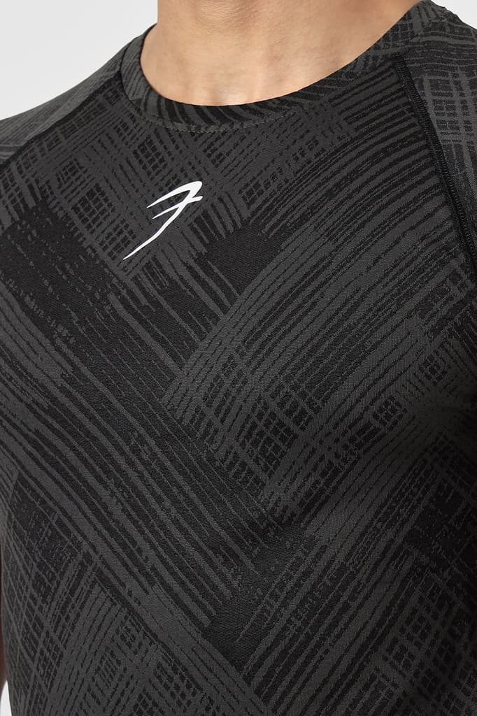 Ozone Jacquard T-shirt Black — photo 3