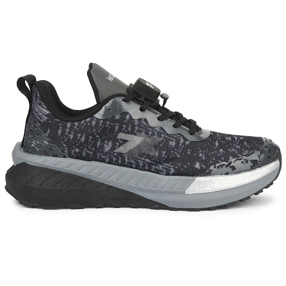 Leap7x Dark Grey Sports Lacing Running Shoes For Men XLM-07MS By Liberty — photo 2